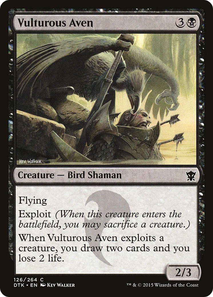 Vulturous Aven — Dragons of Tarkir — Magic: The Gathering