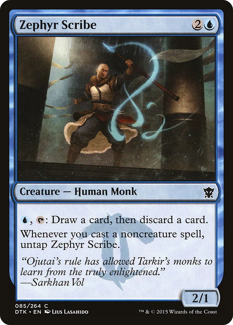 Zephyr Scribe — Dragons of Tarkir — Magic: The Gathering