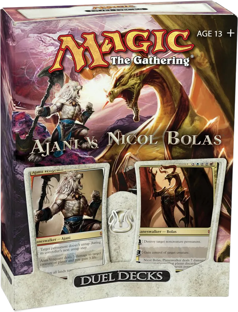 Display de Duel Decks Ajani vs Nicol Bolas — Duel Decks: Ajani vs. Nicol Bolas — Magic: The Gathering