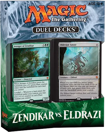 Duel Deck Zendikar vs Eldrazi Display — Duel Decks: Zendikar vs. Eldrazi — Magic: The Gathering