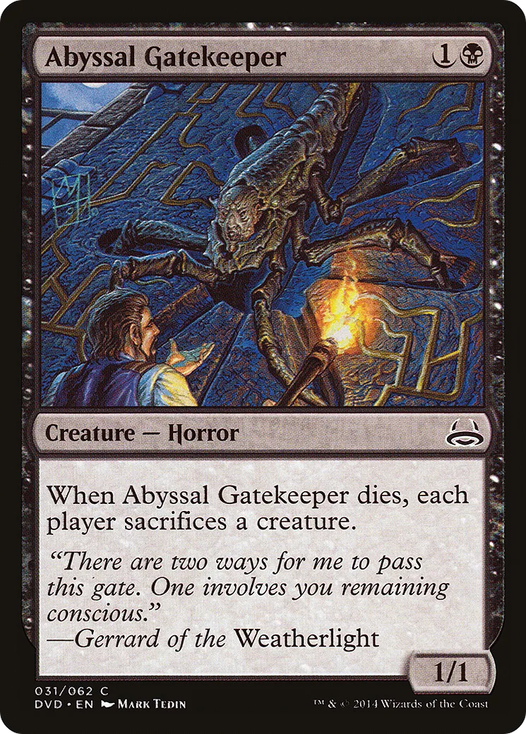 Abyssal Gatekeeper — Duel Decks Anthology: Divine vs. Demonic — Magic: The Gathering