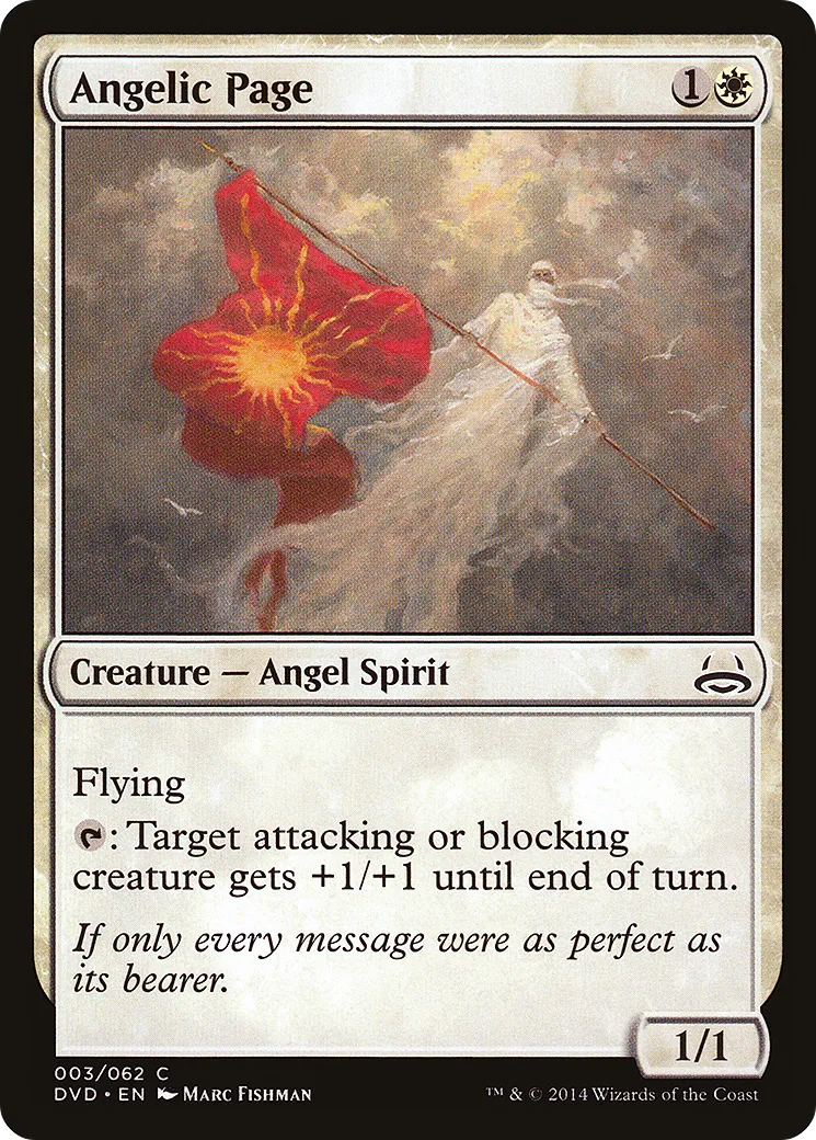 Angelic Page — Duel Decks Anthology: Divine vs. Demonic — Magic: The Gathering