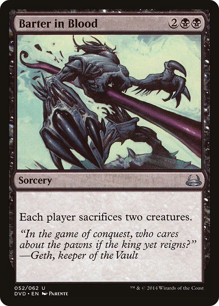 Barter in Blood — Duel Decks Anthology: Divine vs. Demonic — Magic: The Gathering