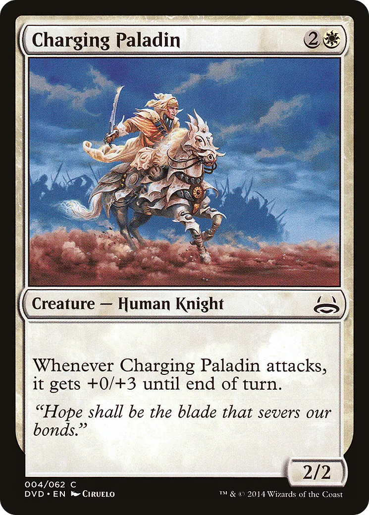 Charging Paladin — Duel Decks Anthology: Divine vs. Demonic — Magic: The Gathering