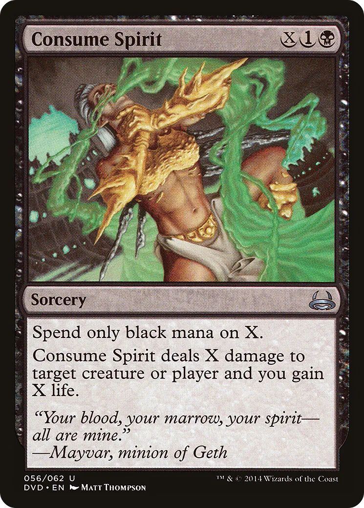 Consume Spirit — Duel Decks Anthology: Divine vs. Demonic — Magic: The Gathering