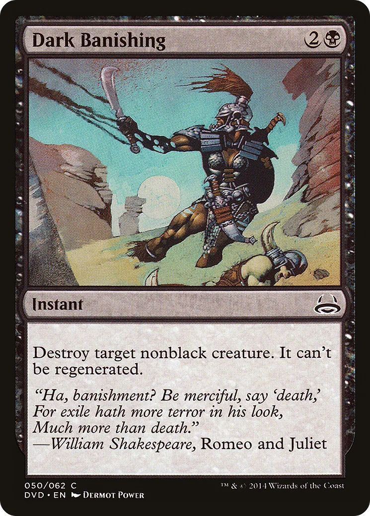 Dark Banishing — Duel Decks Anthology: Divine vs. Demonic — Magic: The Gathering