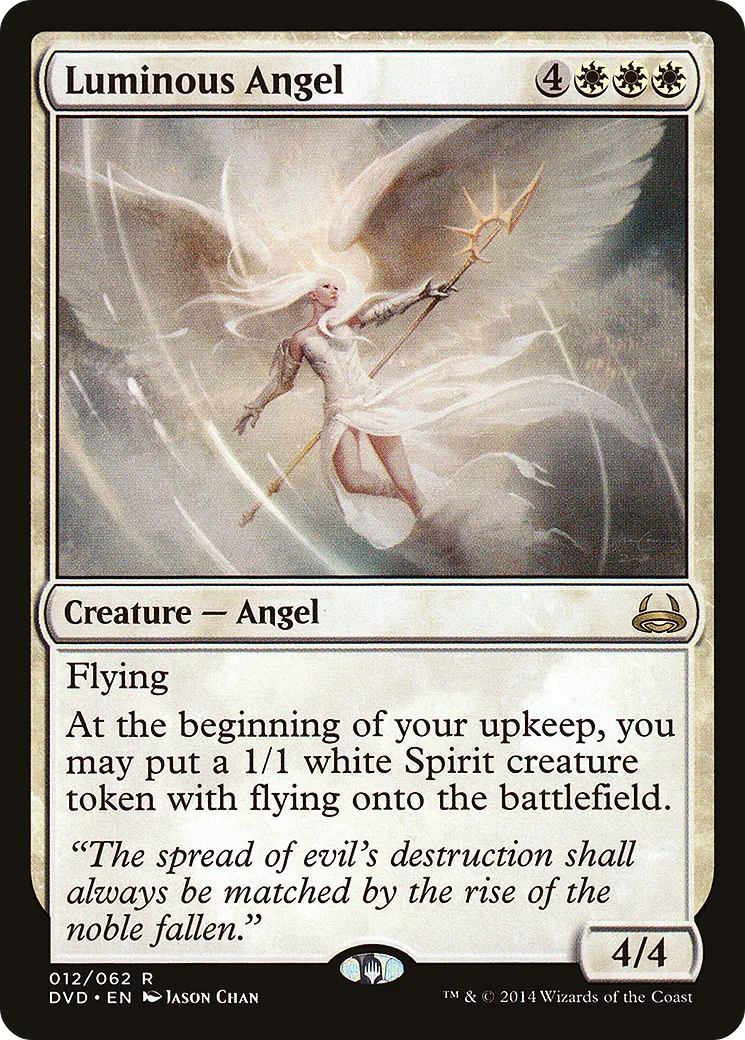 Luminous Angel — Duel Decks Anthology: Divine vs. Demonic — Magic: The Gathering