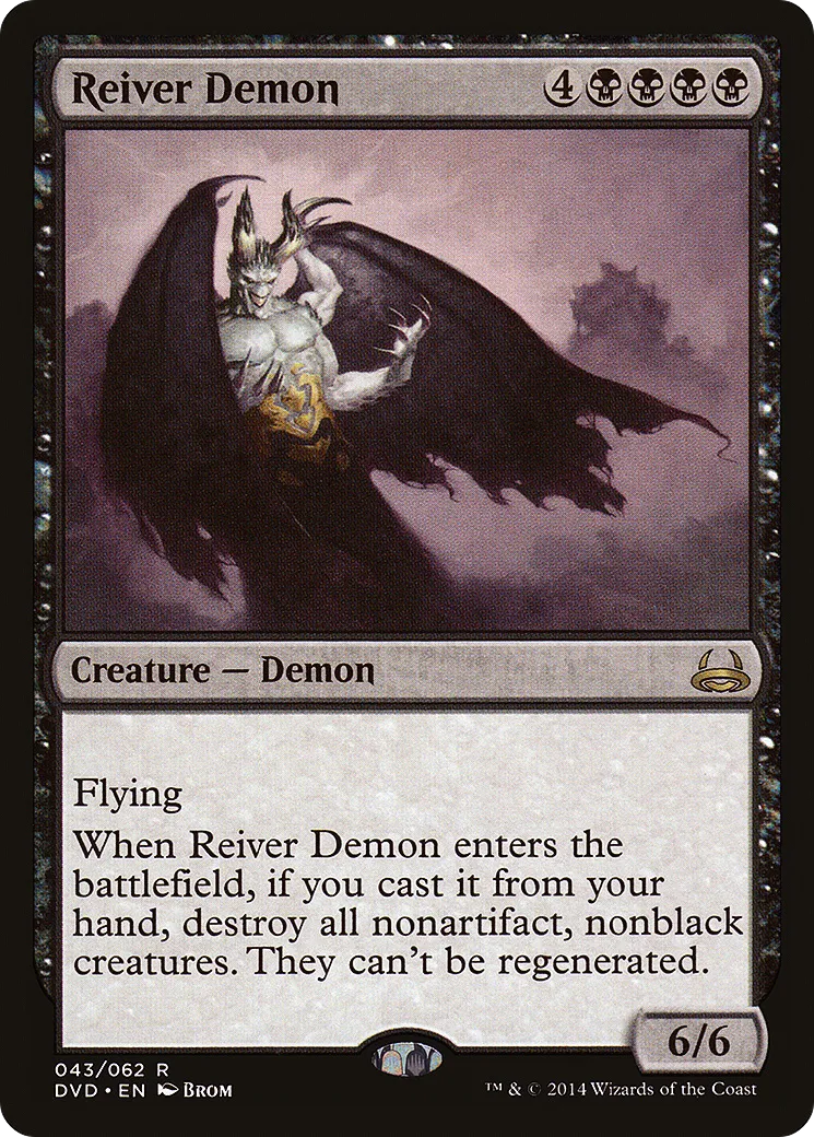 Reiver Demon — Duel Decks Anthology: Divine vs. Demonic — Magic: The Gathering