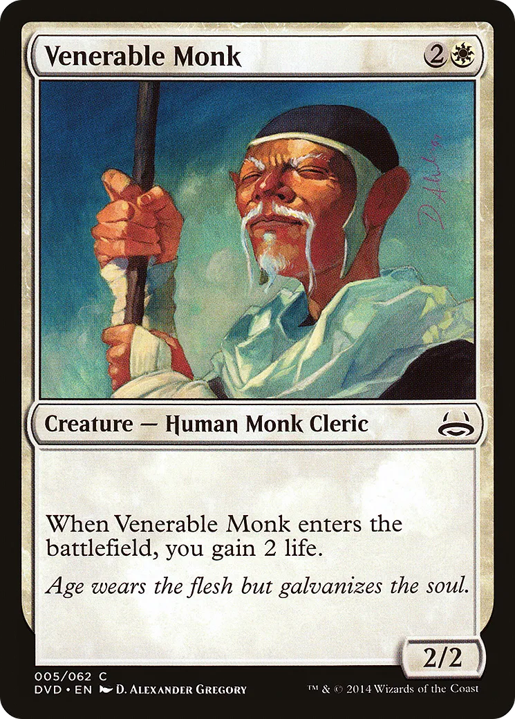 Venerable Monk — Duel Decks Anthology: Divine vs. Demonic — Magic: The Gathering