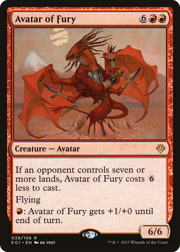 Avatar of Fury — Archenemy: Nicol Bolas — Magic: The Gathering