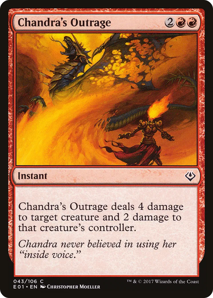 Chandra's Outrage — Archenemy: Nicol Bolas — Magic: The Gathering