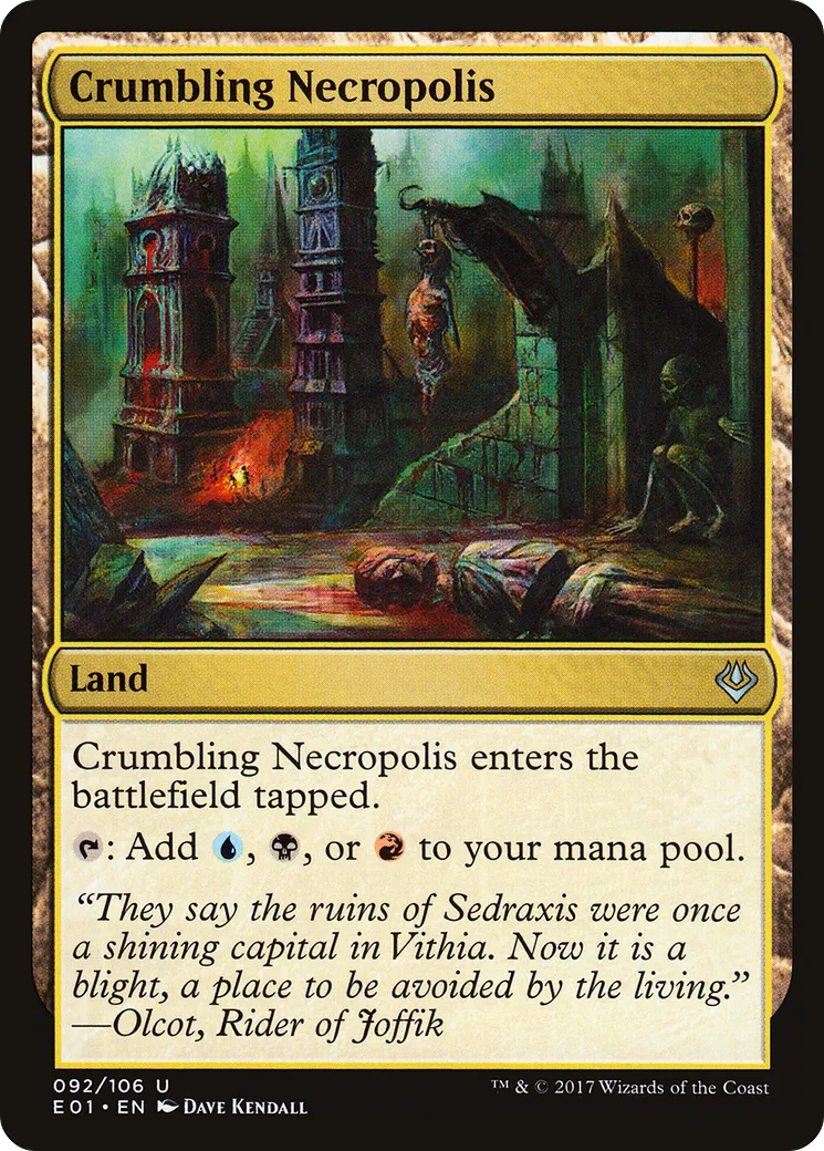Crumbling Necropolis from Archenemy: Nicol Bolas - Magic: The Gathering
