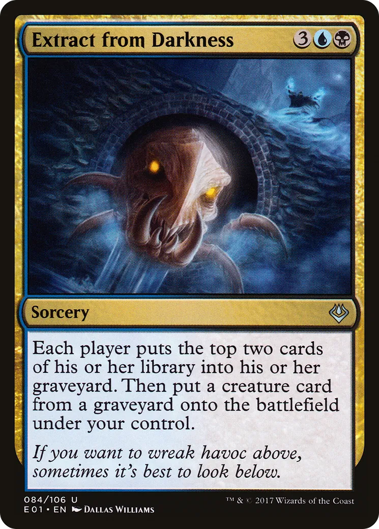 Extract from Darkness from Archenemy: Nicol Bolas - Magic: The Gathering