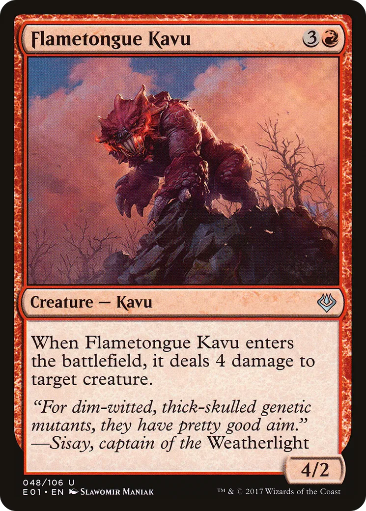 Flametongue Kavu — Archenemy: Nicol Bolas — Magic: The Gathering