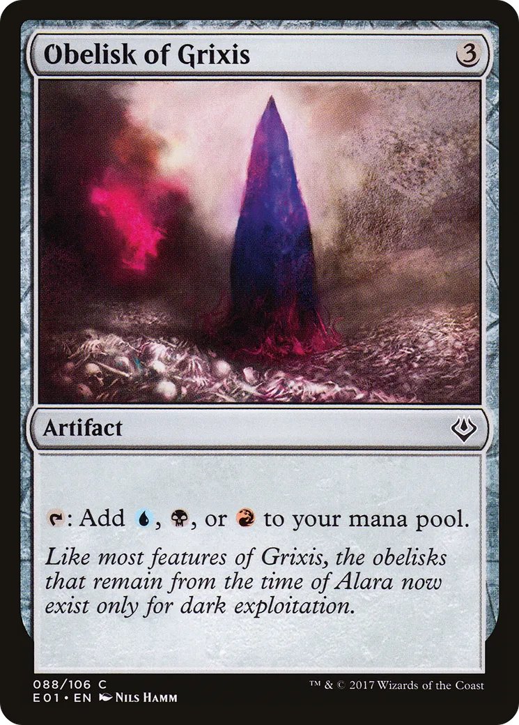 Obelisk of Grixis — Archenemy: Nicol Bolas — Magic: The Gathering