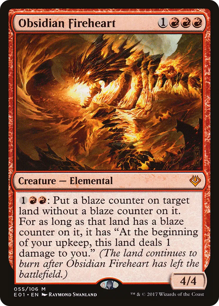 Cœur de feu d'obsidienne — Archenemy: Nicol Bolas — Magic: The Gathering