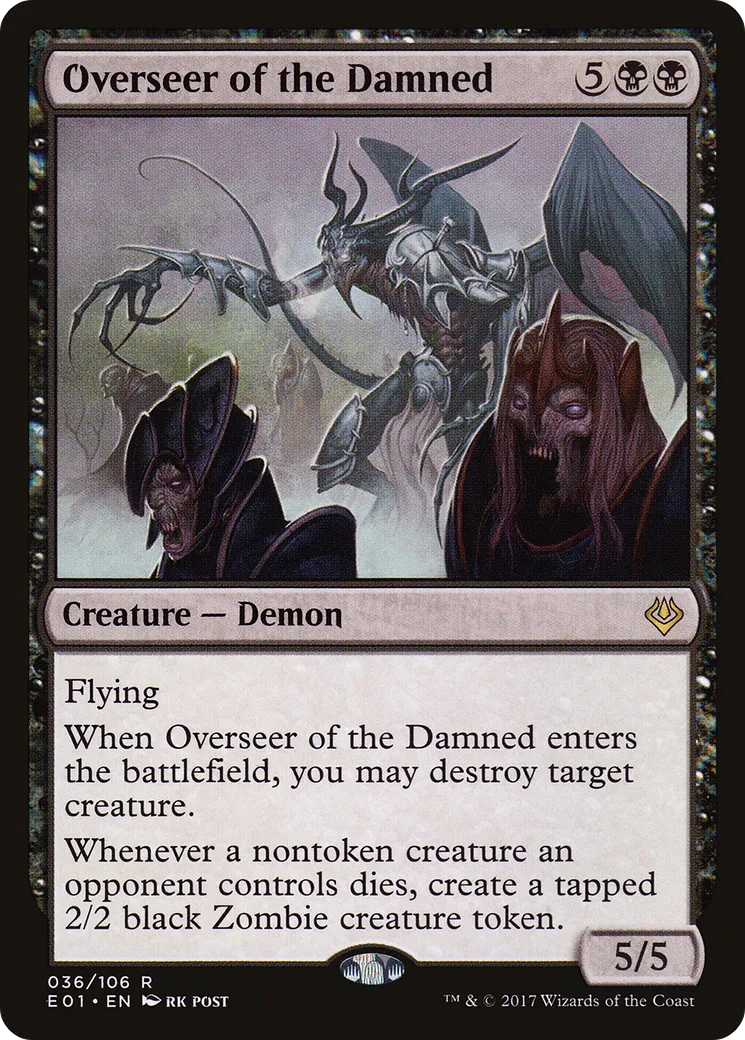Overseer of the Damned — Archenemy: Nicol Bolas — Magic: The Gathering