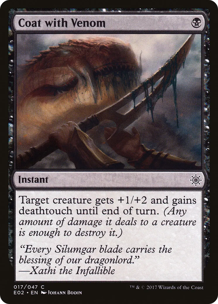 Enduire de venin — Explorers of Ixalan — Magic: The Gathering