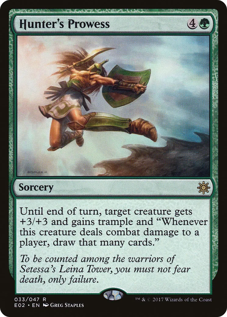 Hunter's Prowess — Explorers of Ixalan — Magic: The Gathering