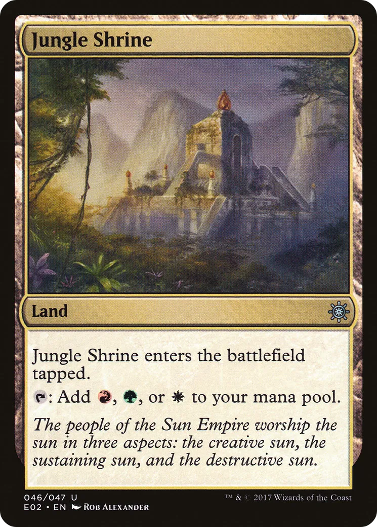 Jungle Shrine — Explorers of Ixalan — Magic: The Gathering