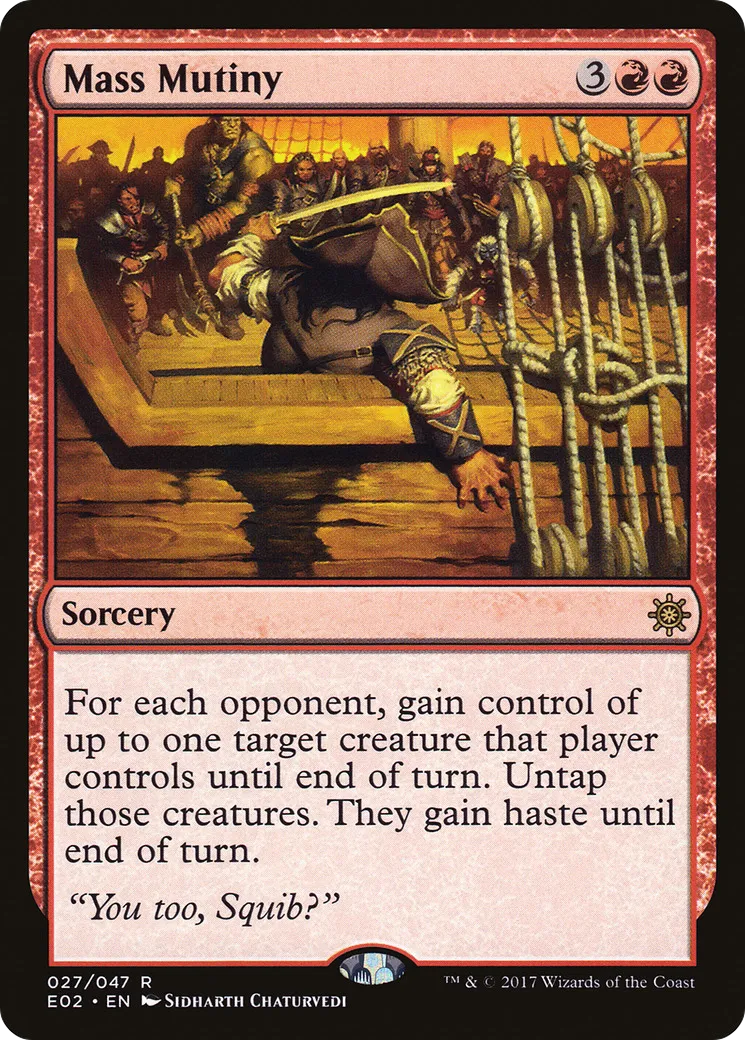 Mutinerie de masse — Explorers of Ixalan — Magic: The Gathering