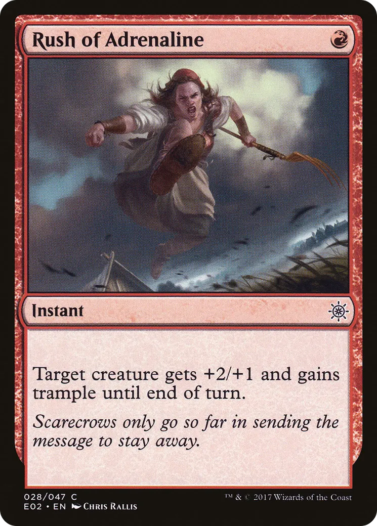 Afflux d'adrénaline — Explorers of Ixalan — Magic: The Gathering