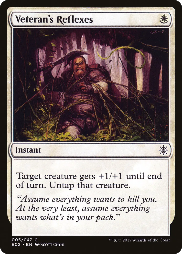 Veteran's Reflexes — Explorers of Ixalan — Magic: The Gathering