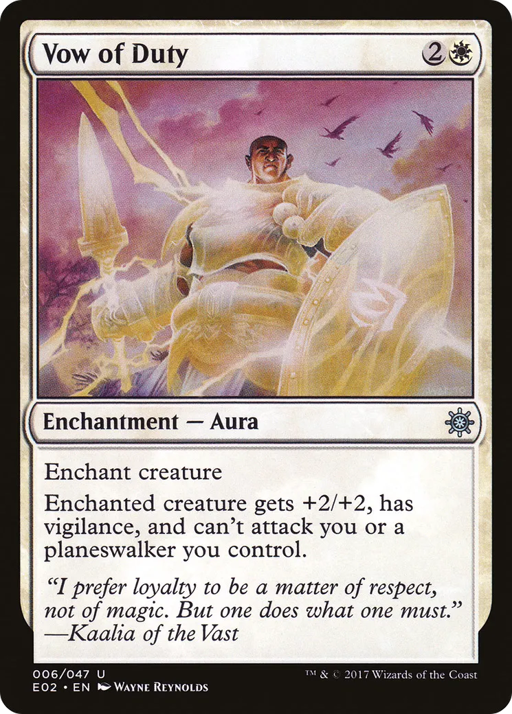 Vow of Duty — Explorers of Ixalan — Magic: The Gathering