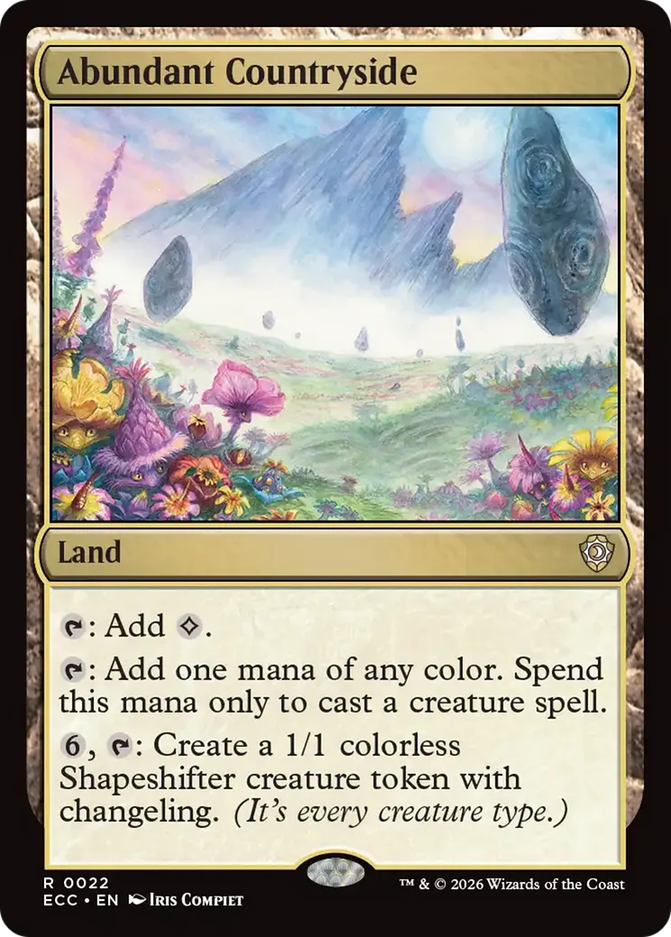 Abundant Countryside — Lorwyn Eclipsed Commander — Magic: The Gathering