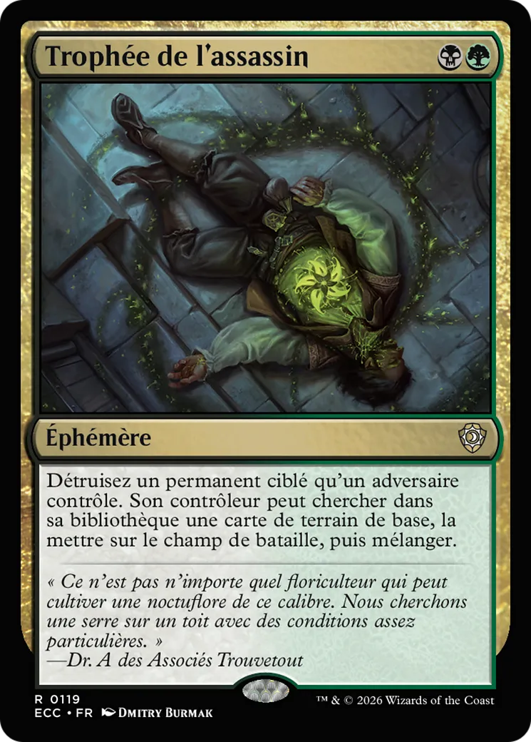 Trophée de l'assassin — Lorwyn Eclipsed Commander — Magic: The Gathering