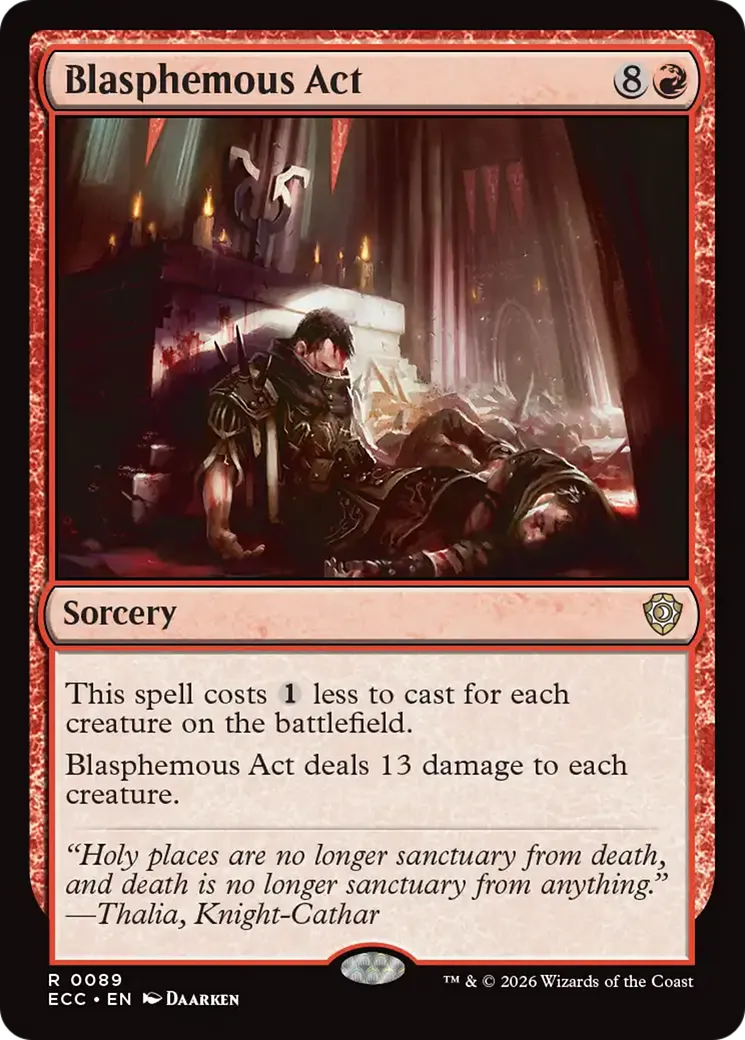Blasphemous Act — Lorwyn Eclipsed Commander — Magic: The Gathering