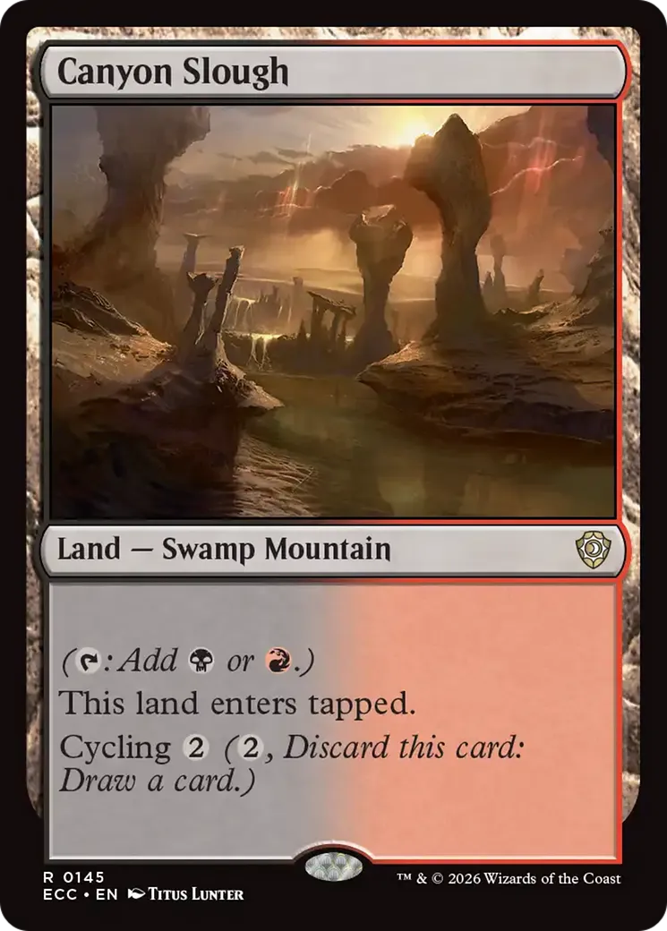 Canyon Slough — Lorwyn Eclipsed Commander — Magic: The Gathering