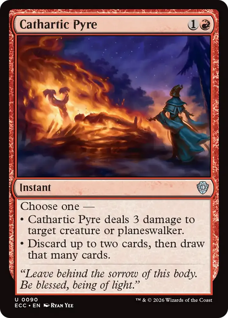 Bûcher funéraire cathartique — Lorwyn Eclipsed Commander — Magic: The Gathering