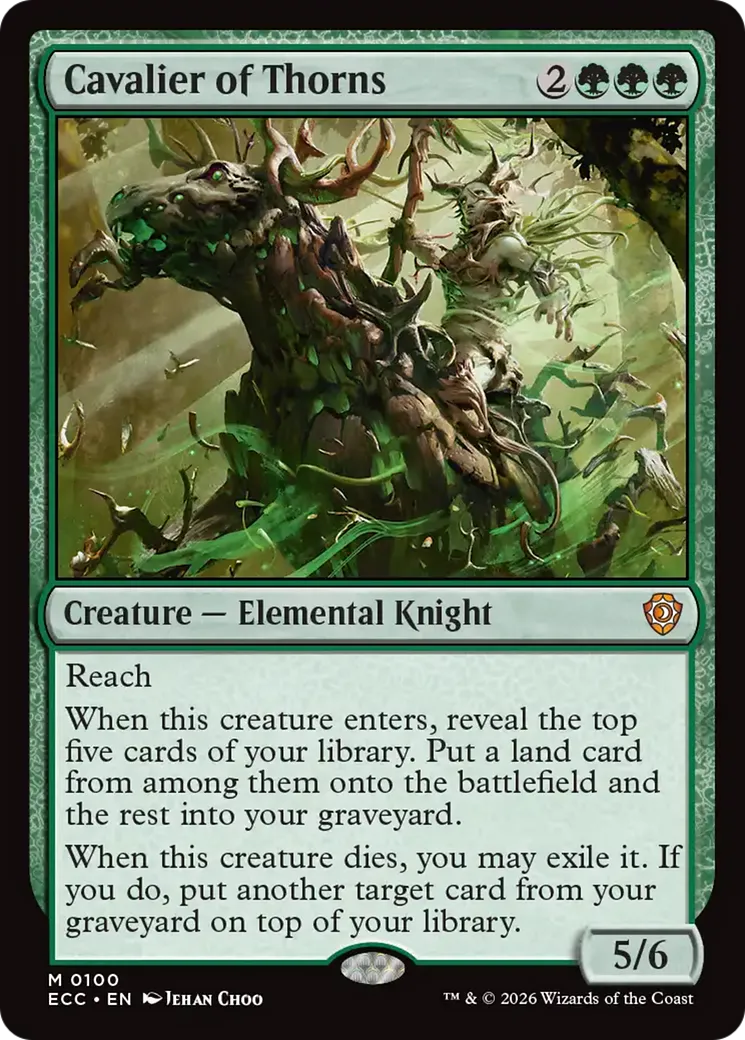 Cavalier d'épines — Lorwyn Eclipsed Commander — Magic: The Gathering