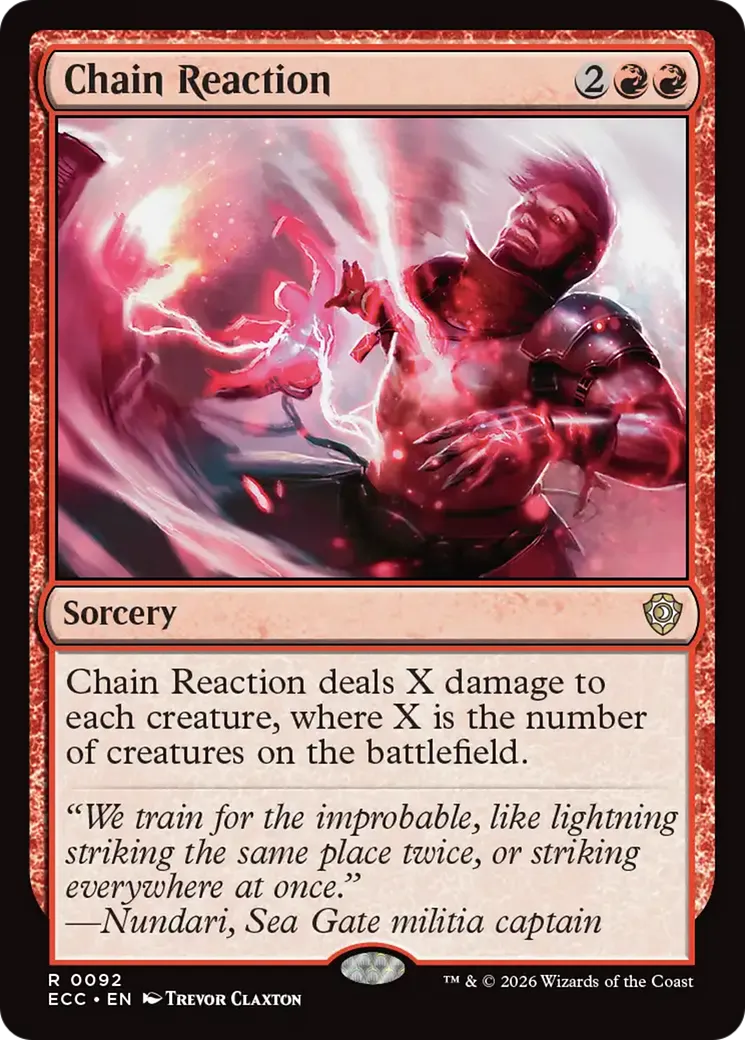 Réaction en chaîne — Lorwyn Eclipsed Commander — Magic: The Gathering