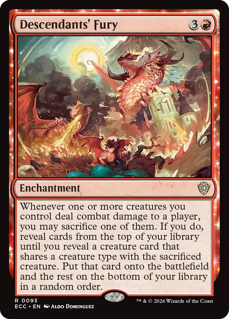 Descendants' Fury — Lorwyn Eclipsed Commander — Magic: The Gathering