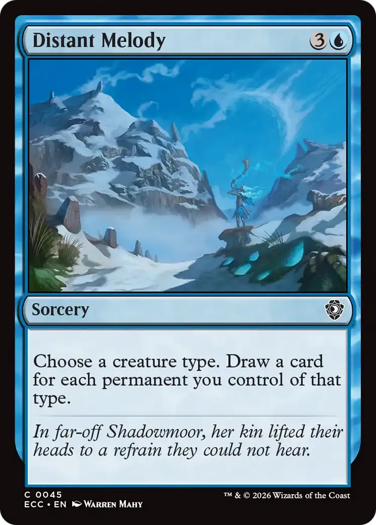 Distant Melody — Lorwyn Eclipsed Commander — Magic: The Gathering