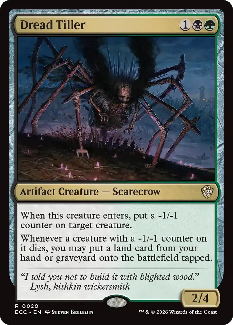 Dread Tiller — Lorwyn Eclipsed Commander — Magic: The Gathering