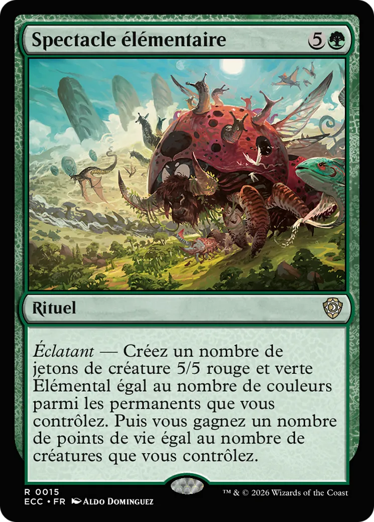 Spectacle élémentaire — Lorwyn Eclipsed Commander — Magic: The Gathering