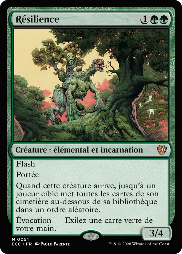 Résilience — Lorwyn Eclipsed Commander — Magic: The Gathering