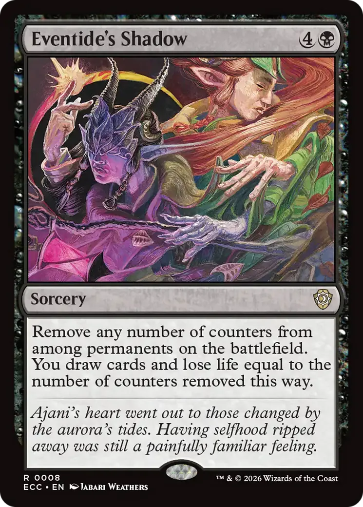 Eventide's Shadow — Lorwyn Eclipsed Commander — Magic: The Gathering