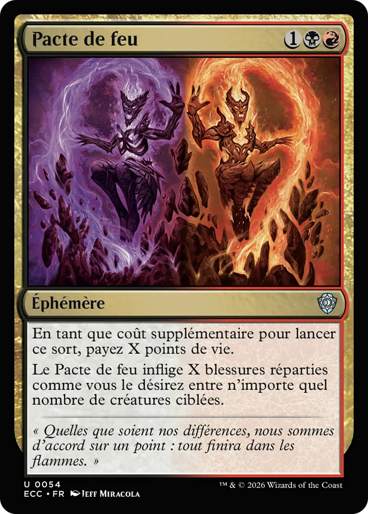Pacte de feu — Lorwyn Eclipsed Commander — Magic: The Gathering