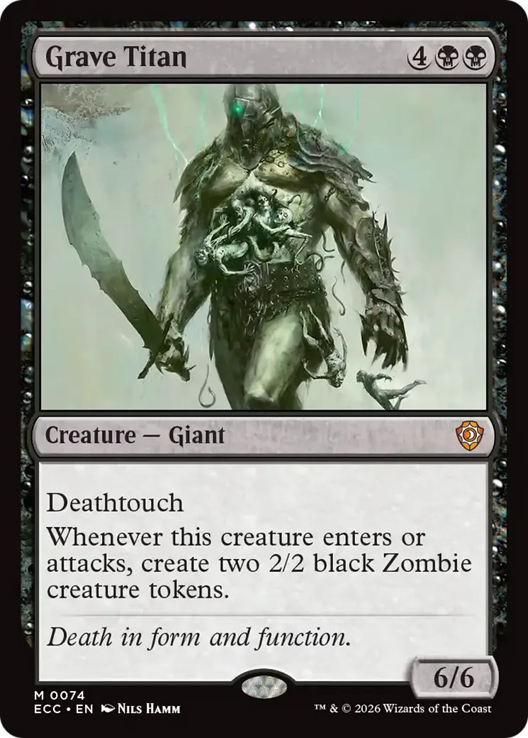 Titan des tombes — Lorwyn Eclipsed Commander — Magic: The Gathering