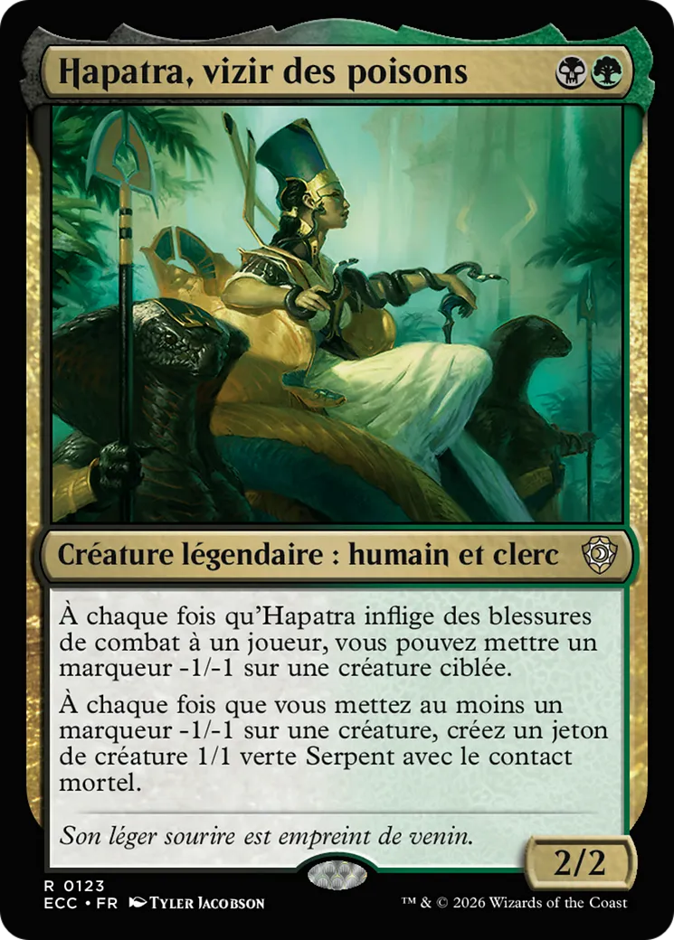Hapatra, vizir des poisons — Lorwyn Eclipsed Commander — Magic: The Gathering