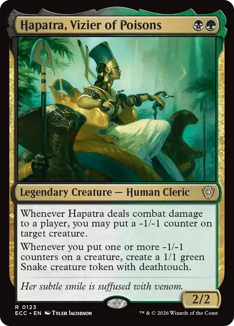 Hapatra, Vizier of Poisons — Lorwyn Eclipsed Commander — Magic: The Gathering