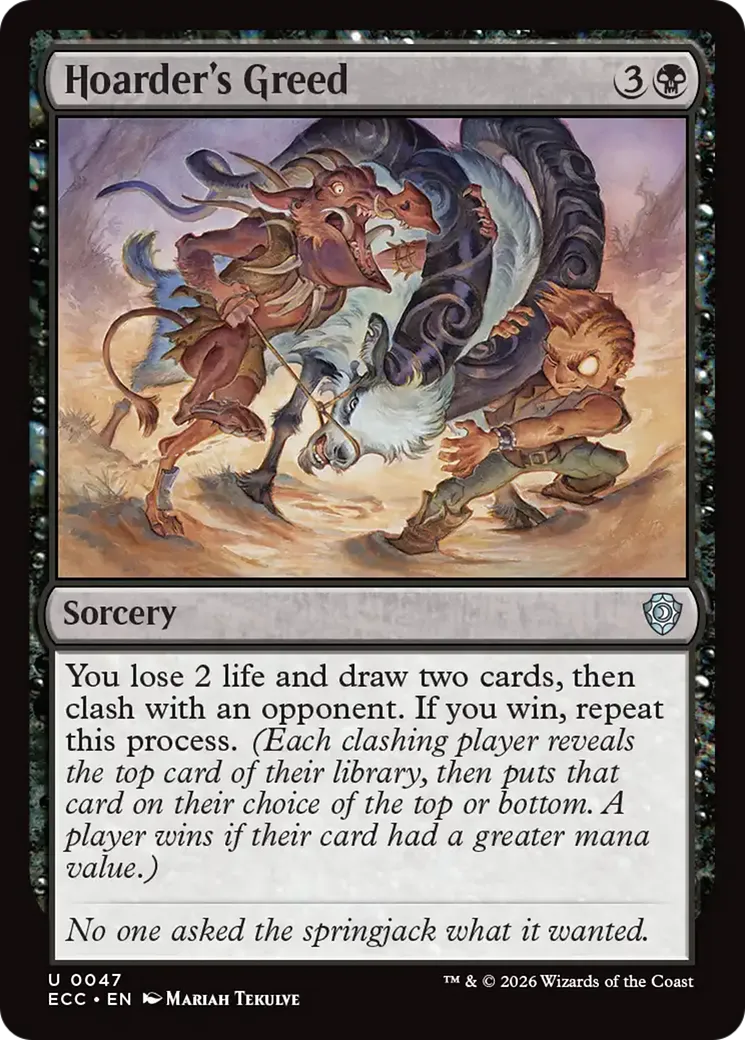 Avidité de l'entasseur — Lorwyn Eclipsed Commander — Magic: The Gathering