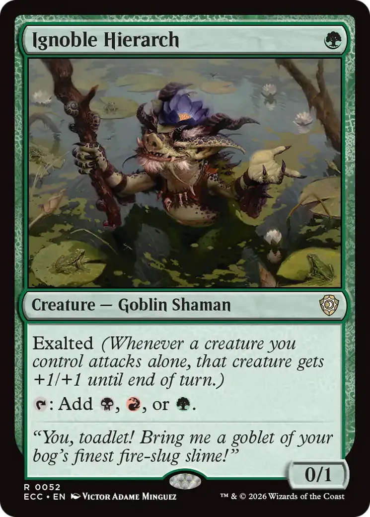Ignoble Hierarch — Lorwyn Eclipsed Commander — Magic: The Gathering