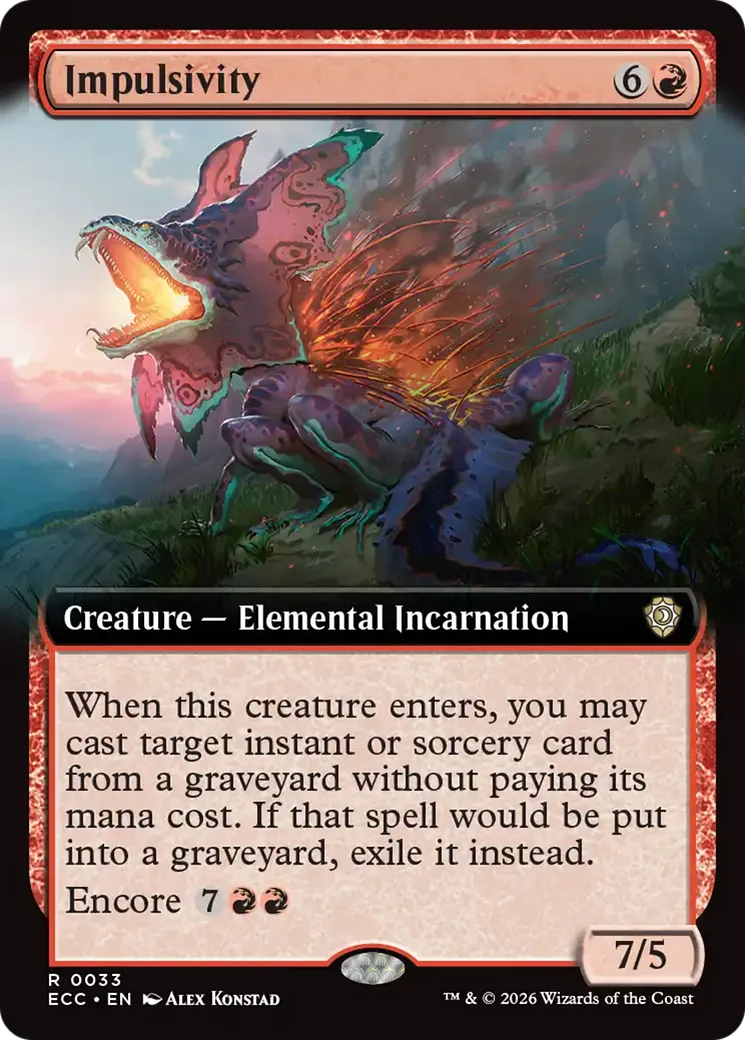 Impulsivité — Lorwyn Eclipsed Commander — Magic: The Gathering