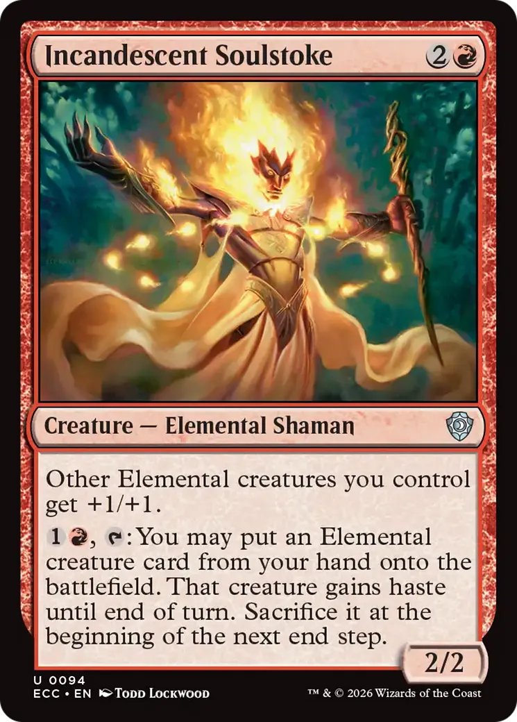 Chauffeur d'âme incandescent — Lorwyn Eclipsed Commander — Magic: The Gathering
