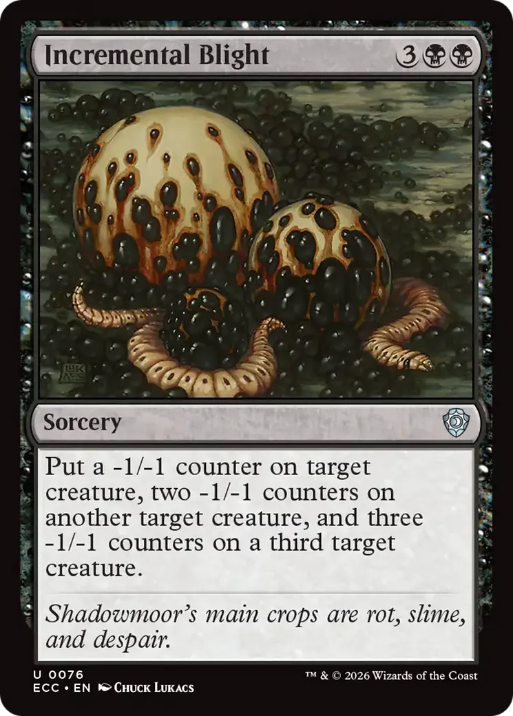 Flétrissement progressif — Lorwyn Eclipsed Commander — Magic: The Gathering